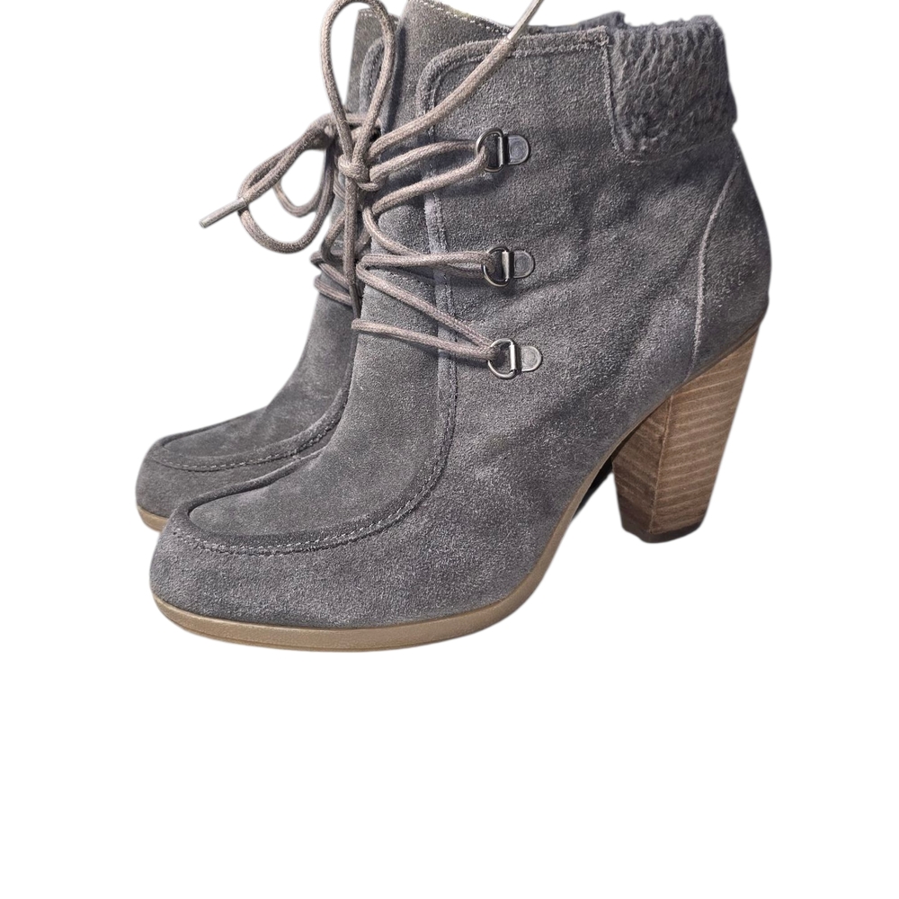Bjorndal Gray Suede Ankle Boots